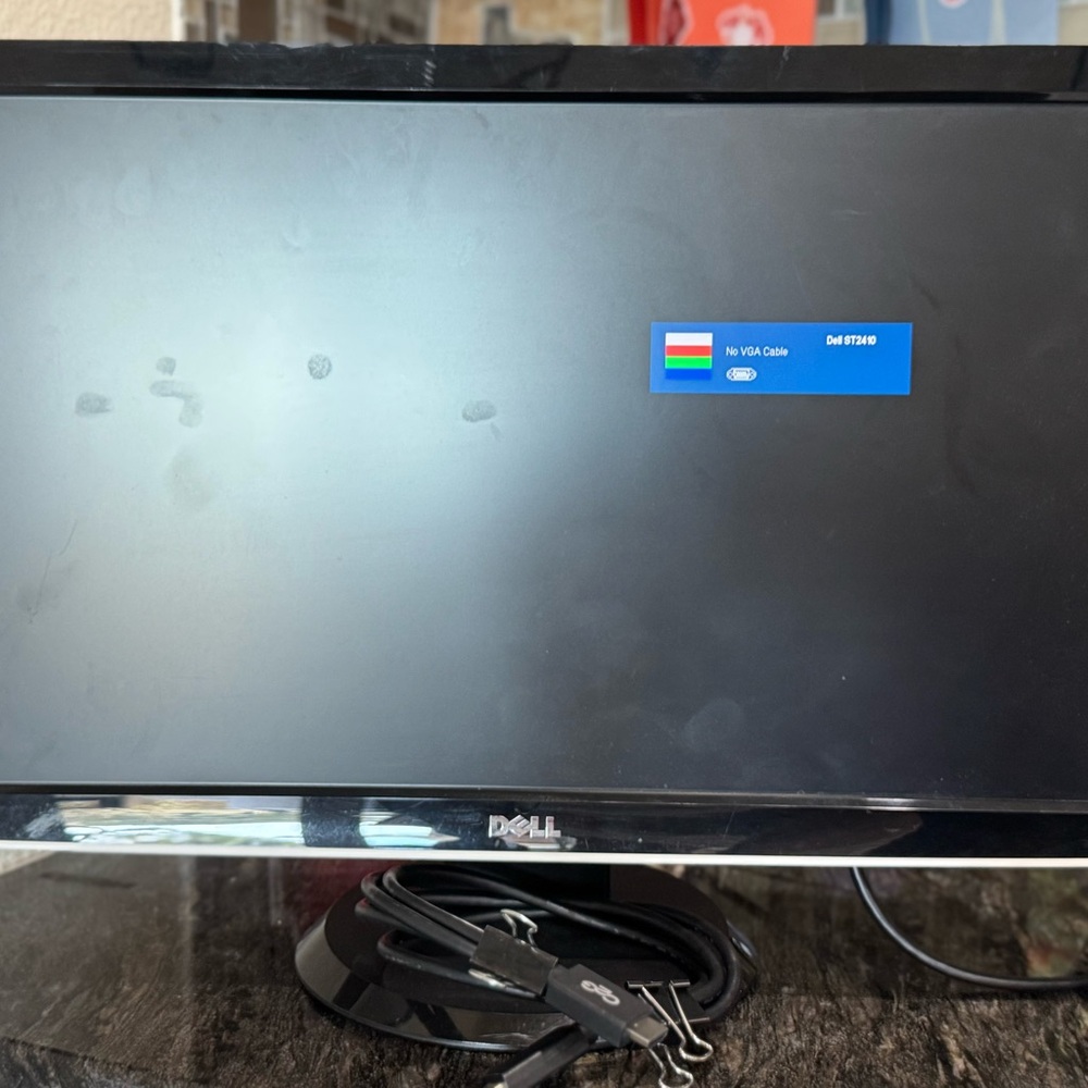 Dell ST2410b 24” 1080p VGA Widescreen LCD Computer Monitor with Table Stand
